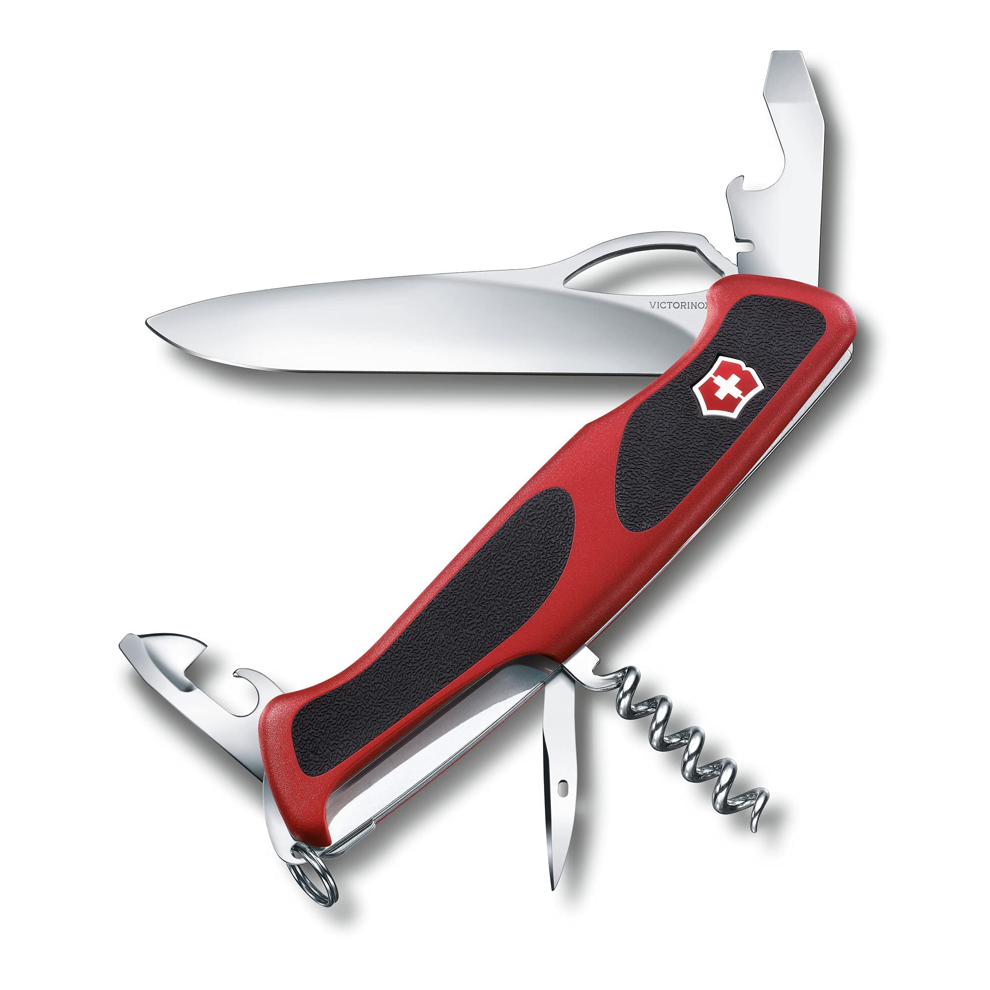 Victorinox Ranger 61 M Grip 11 Function Swiss Army Knife, Red